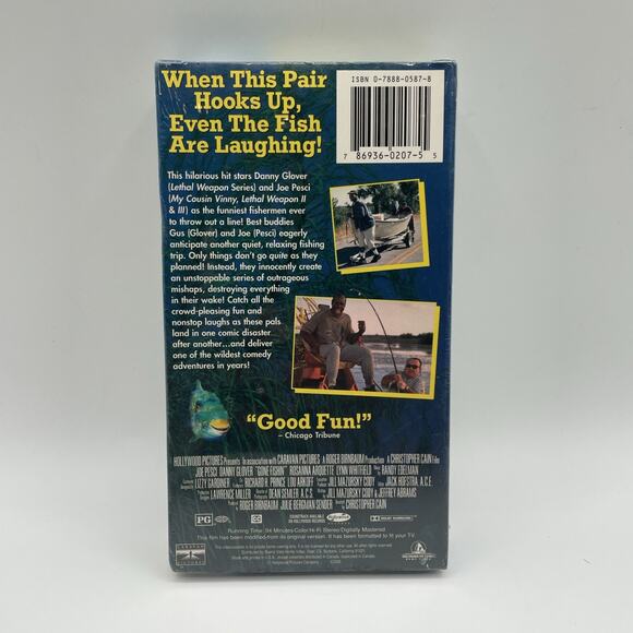 1997 Gone Fishin' Fishing Joe Pesci Danny Glover Retro 90s Movie SEALED - Picture 2 of 2